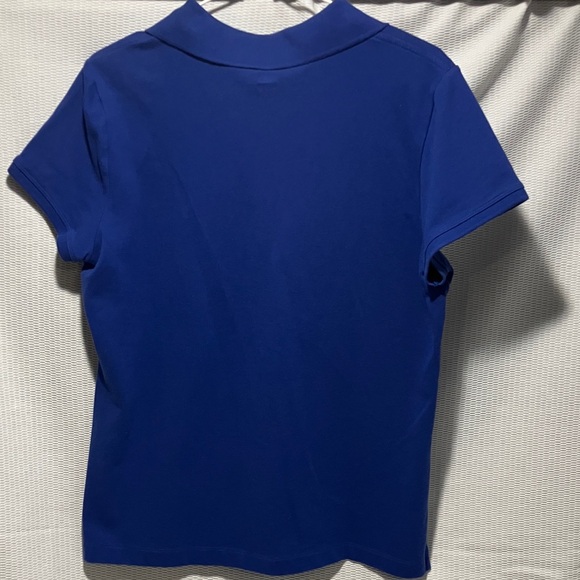 Izod Women's Royal Blue Button Down Shirt - Picture 4 of 6